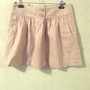 Gap tan wool skirt with pockets