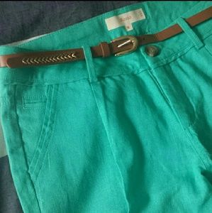 Bootcut Canvas Turquoise Business Travel Pants