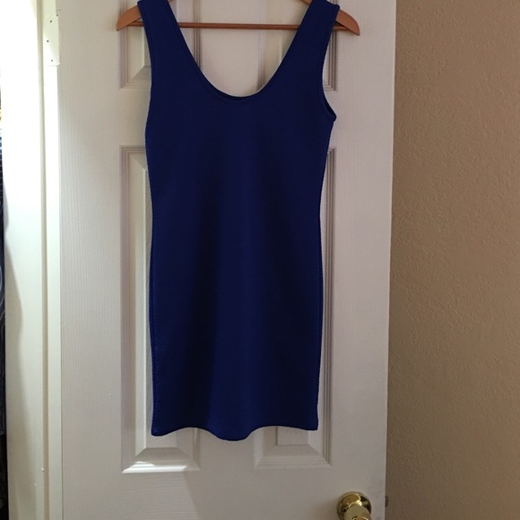 Royal blue micro dress