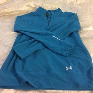 Under armour 3/4 zip fleece teal