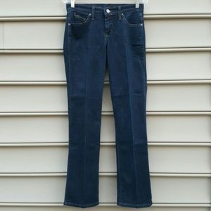 WRANGLER Q-BABY NO GAP WAIST DARK DENIM JEANS