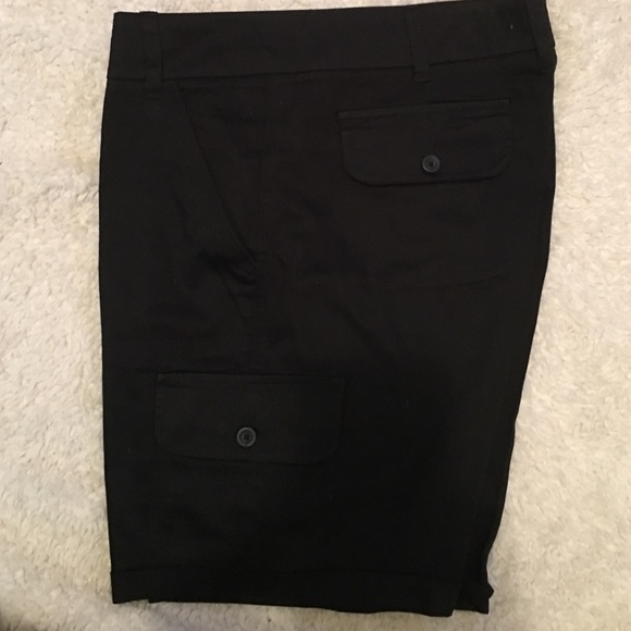 Black cargo shorts