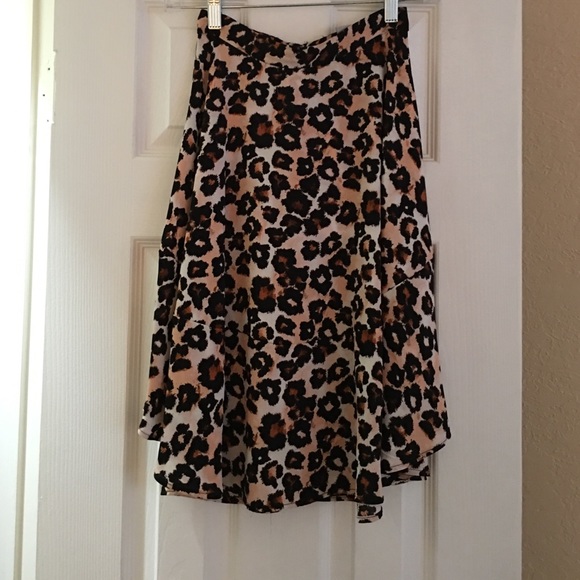 Animal print skirt