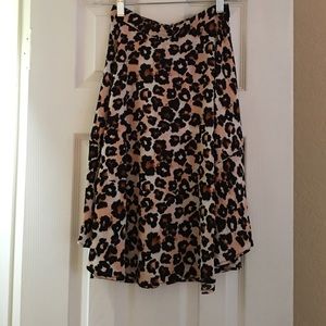 Animal print skirt