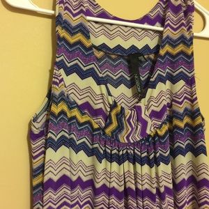 Purple Zig Zag Chevron dress
