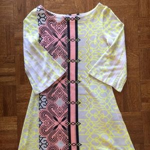 Bright colorful jersey dress