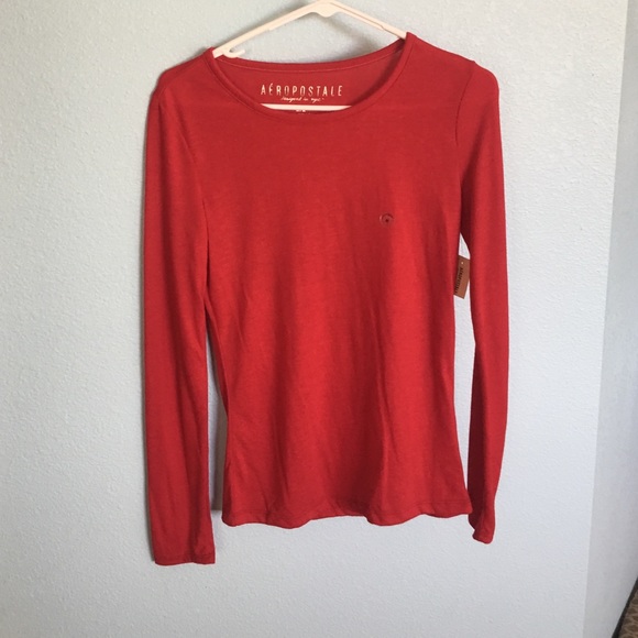 Aeropostale- Long Sleeve Red Tee