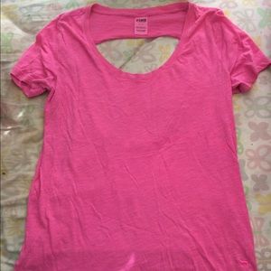 Bright pink VS Pink T-Shirt(opening in back)