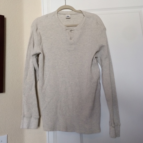 EUC soft off-white Henley