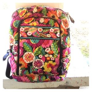 Vera Bradley bookbag with laptop sleeve