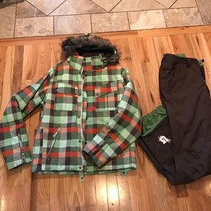 Burton ski jacket and ski pants