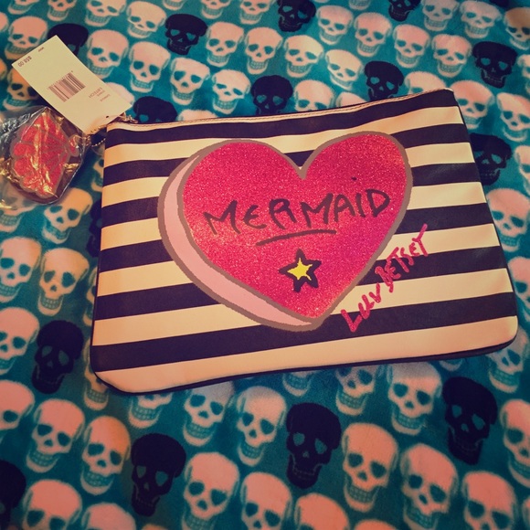 Betsey Johnson "mermaid" cosmetic bag