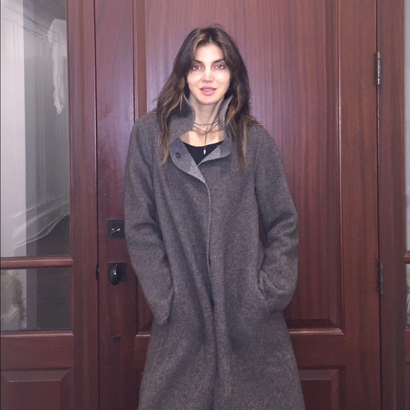 Eileen Fisher felted wool coat.