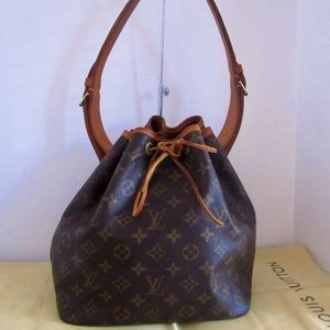 Authentic Louus Vuitton Petite Noe Bucket Bag