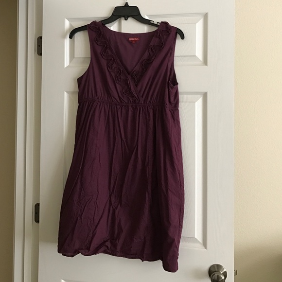 Purple knee length dress