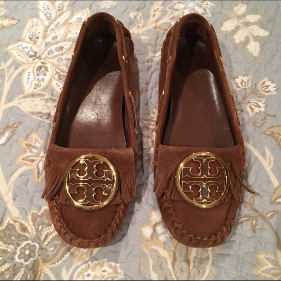 Tory Burch Suede Moccasins