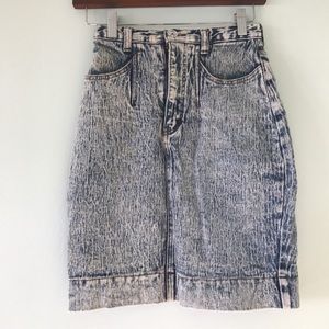 #vintage denim skirt