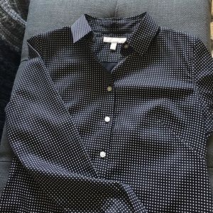 Banana Republic Polka Dot Fitted Shirt