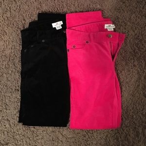 2 pairs Girls size 10 Vinyard Vines velvet jeans