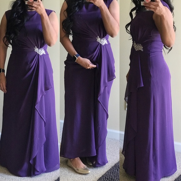 ❌SOLD❌ Allure Bridals - Purple Bridesmaids Dress - Picture 5 of 5