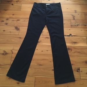 Navy flare trousers