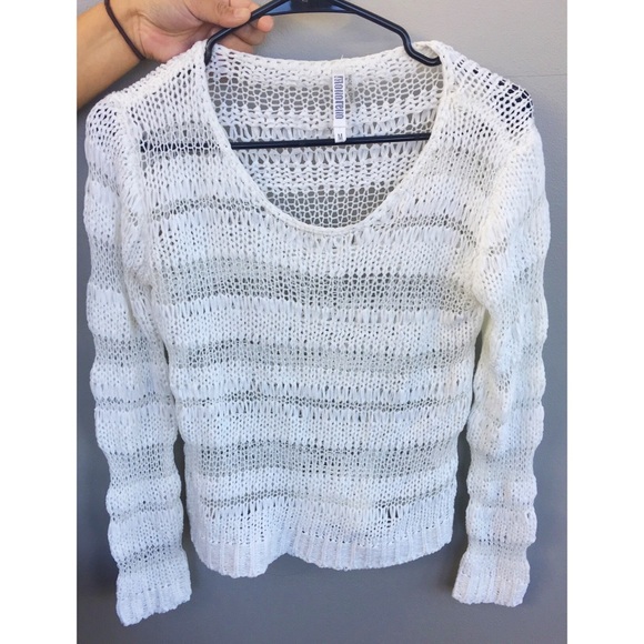 White Knit Top