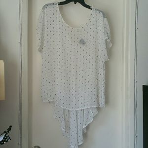 FINAL HRS ❤ Torrid Sheer Hi Lo Chiffon Blouse