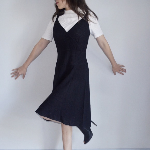 SOLD Eileen Fisher Knitted Black Dress