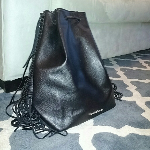 Black Fringed Victoria Secret Bag