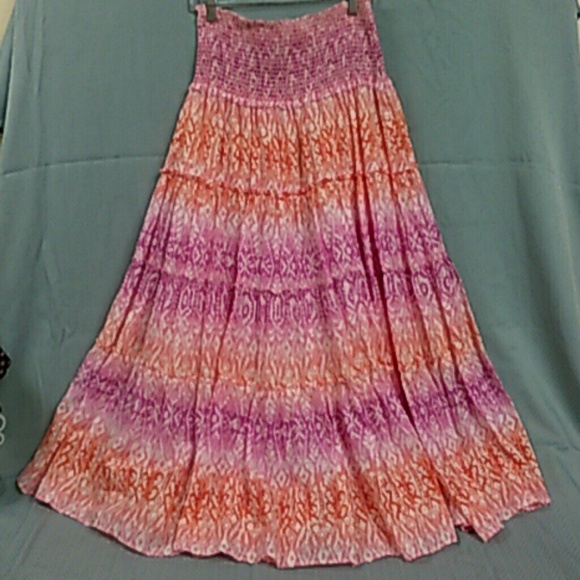 Lauren Ralph Lauren cotton gauze maxi skirt