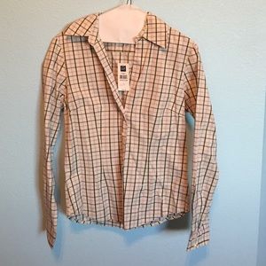 New Gap Button Down Striped Shirt