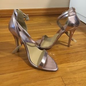shiny blush/lavender  heels