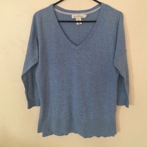 Baby blue v-neck sweater