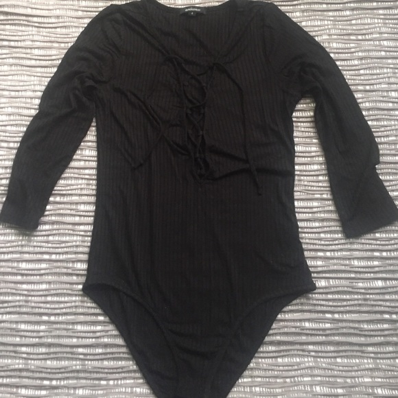 🌟FLASH SALE🌟 tie up long sleeve body suit - Picture 2 of 4