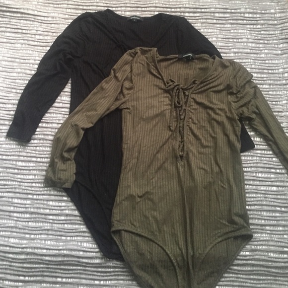 🌟FLASH SALE🌟 tie up long sleeve body suit - Picture 3 of 4