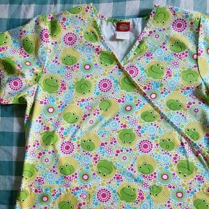 Frog scrub top