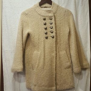Free People cream jacket coat