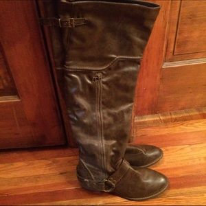 Over The Knee Brown Boots