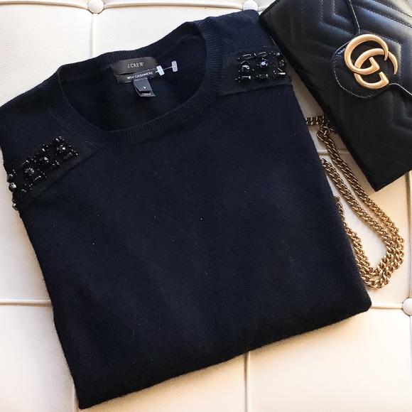 J. Crew Sweaters - J.crew jeweled cashmere sweater!!