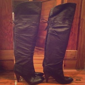 Brown Guess Over The Knee Boots