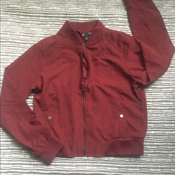 LAST ONE🎉SALE🎉🎉Faux suede zipper bomber jacket - Picture 4 of 4