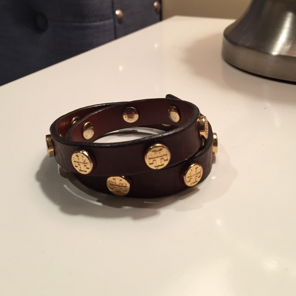 Tory burch leather wrap bracelet