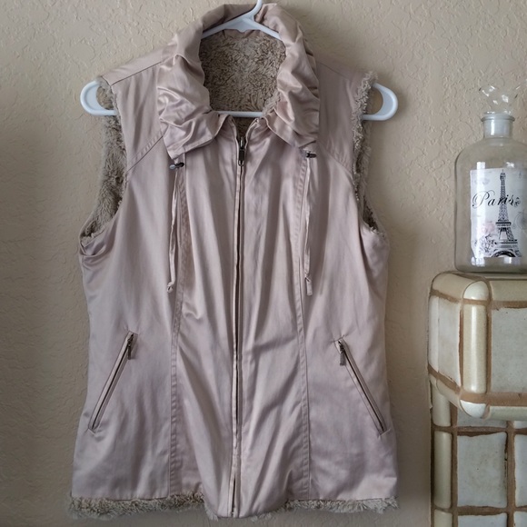 CAbi Reversable Faux Fur Vest