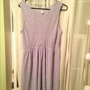 Lavender lace skater dress