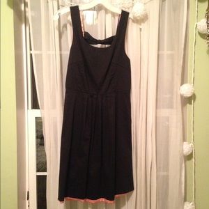 Black bow backless dress