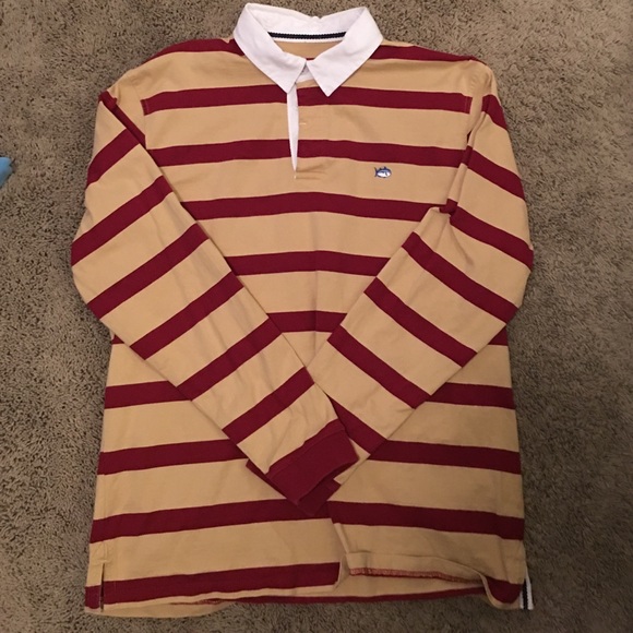 Southern Tide Rugby Striped Polo Shirt