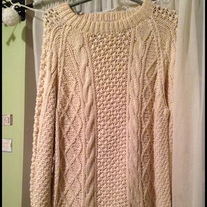 Cream knit sweater