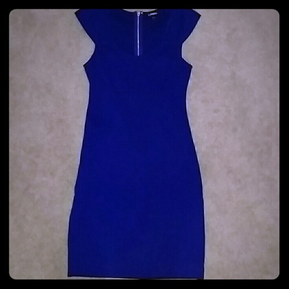 Express royal blue dress