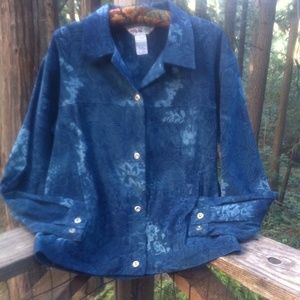 Shades of blue Swede cloth jacket Shades of blue Swede cloth jacket