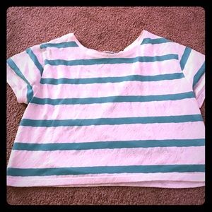 Striped Tshirt crop top